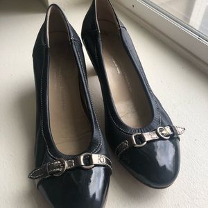 AGL Navy/Black Cap Toe Heal with Graphite Buckle